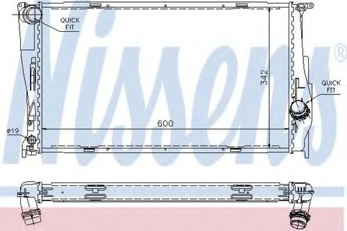 Radiator, racire motor BMW X1 (E84) (2009 - 2015) NISSENS 60785A piesa NOUA
