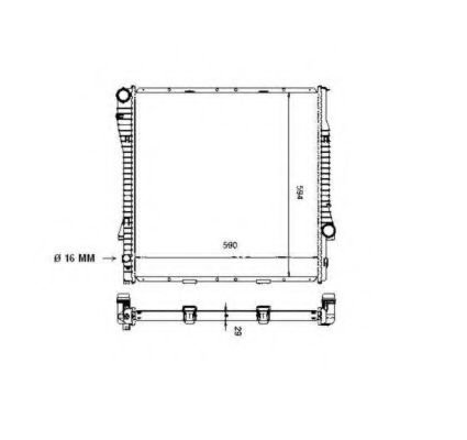 Radiator, racire motor BMW X5 (E53) (2000 - 2006) NRF 55329 piesa NOUA