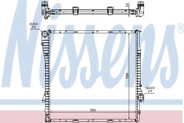 Radiator, racire motor BMW X5 (E53) (2000 - 2006) NISSENS 60789A piesa NOUA