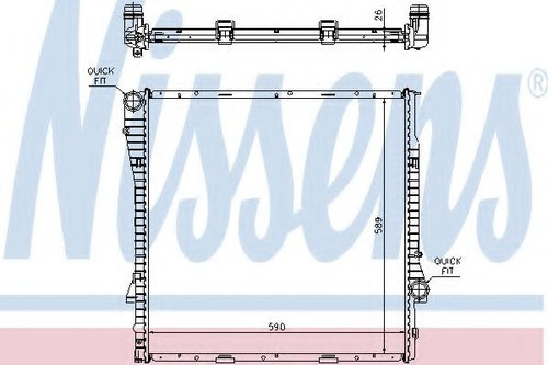 Radiator, racire motor BMW X5 (E53) (2000 - 2006) NISSENS 60789A piesa NOUA