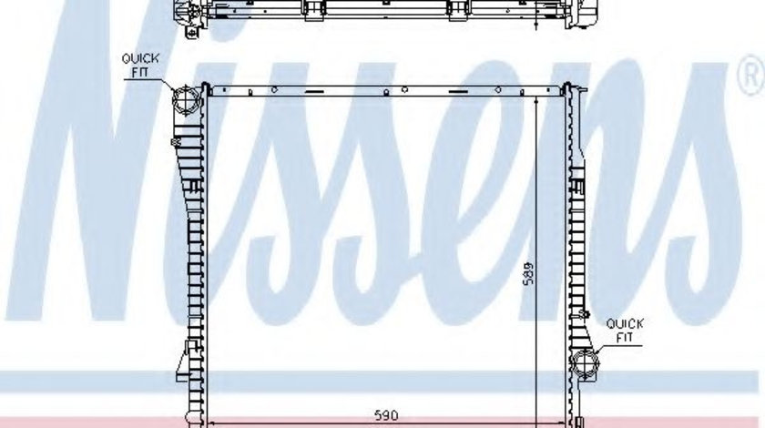 Radiator, racire motor BMW X5 (E53) (2000 - 2006) NISSENS 60789A piesa NOUA