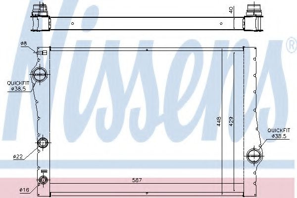 Radiator, racire motor BMW X6 (E71, E72) (2008 - 2014) NISSENS 60823 piesa NOUA
