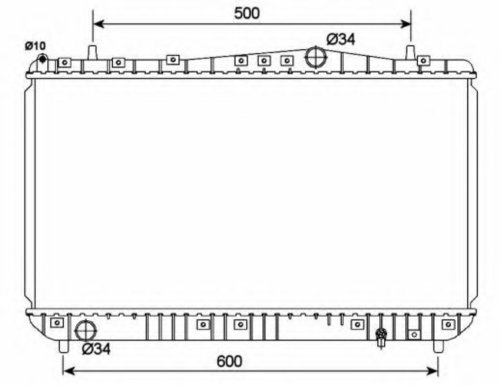 Radiator, racire motor CHEVROLET LACETTI (J200) (2003 - 2016) NRF 53150 piesa NOUA