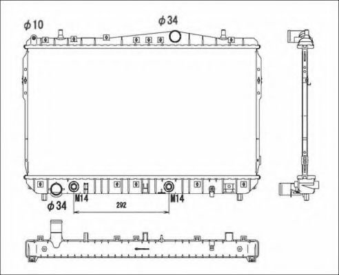 Radiator, racire motor CHEVROLET LACETTI (J200) (2003 - 2016) NRF 53732 piesa NOUA