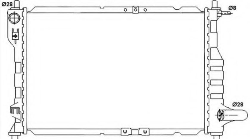 Radiator, racire motor CHEVROLET SPARK (2005 - 2016) NRF 53068 piesa NOUA