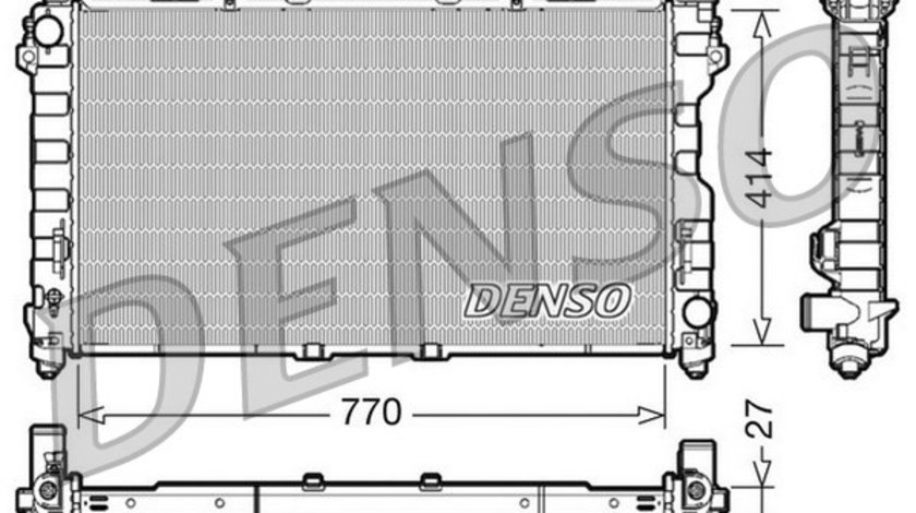 Radiator, racire motor CHRYSLER GRAND VOYAGER / VOYAGER IV (RG, RS) DENSO DRM06011