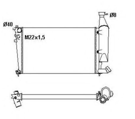 Radiator, racire motor CITROEN BERLINGO (MF) (1996 - 2016) NRF 54677 piesa NOUA