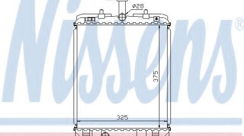 Radiator, racire motor CITROEN C1 (PM, PN) (2005 - 2016) NISSENS 64685 piesa NOUA