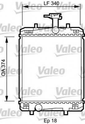 Radiator, racire motor CITROEN C1 (PM, PN) (2005 - 2016) VALEO 735072 piesa NOUA