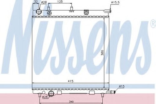 Radiator, racire motor CITROEN C3 II (2009 - 2016) NISSENS 61284 piesa NOUA