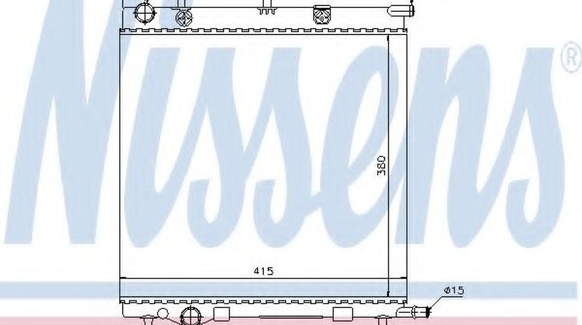 Radiator, racire motor CITROEN C3 Pluriel (HB) (2003 - 2016) NISSENS 61284 piesa NOUA