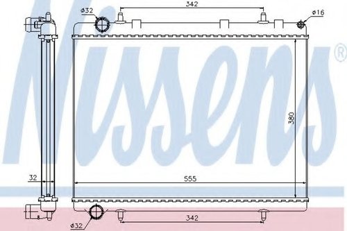 Radiator, racire motor CITROEN C4 I (LC) (2004 - 2011) NISSENS 63601 piesa NOUA