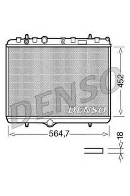 Radiator, racire motor CITROEN C4 Picasso I (UD) (2007 - 2013) DENSO DRM21055 piesa NOUA