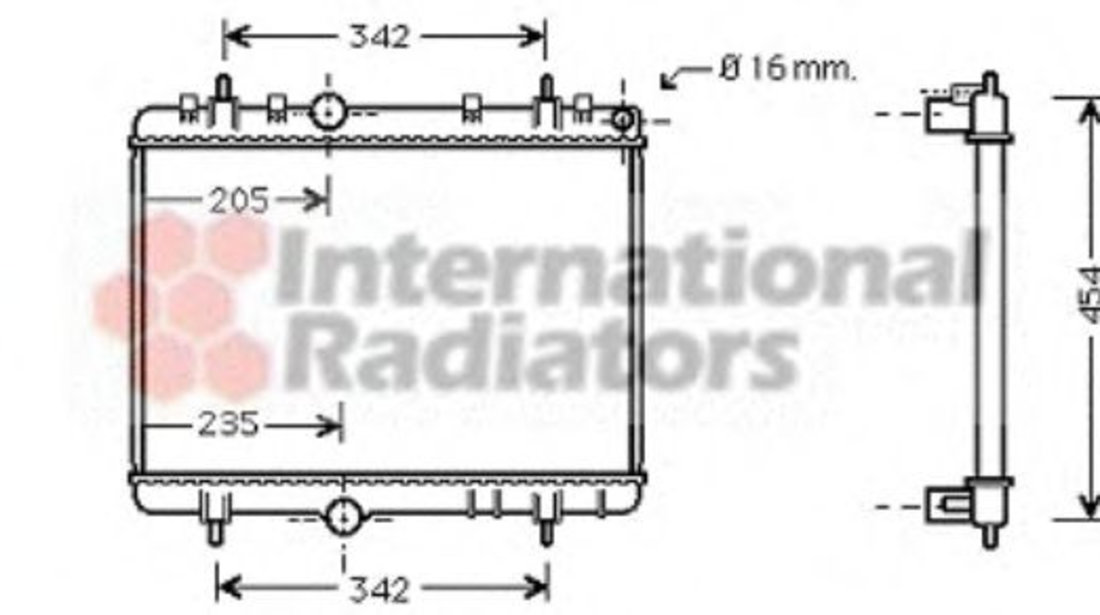 Radiator, racire motor CITROEN C5 II (RC) (2004 - 2016) VAN WEZEL 40002267 piesa NOUA