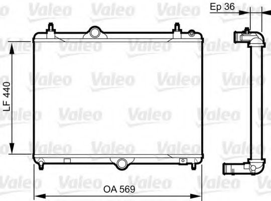 Radiator, racire motor CITROEN C5 III (RD) (2008 - 2016) VALEO 735371 piesa NOUA