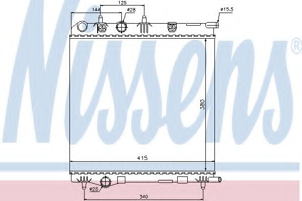 Radiator, racire motor CITROEN DS3 (2009 - 2015) NISSENS 636002 piesa NOUA