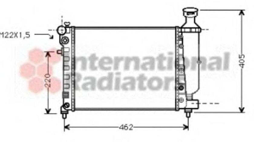 Radiator, racire motor CITROEN SAXO (S0, S1) (1996 - 2004) VAN WEZEL 09002115 piesa NOUA