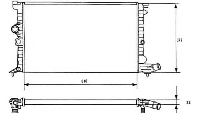 Radiator, racire motor CITROEN XANTIA Estate (X1) (1995 - 1998) NRF 58946 piesa NOUA