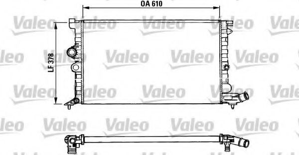 Radiator, racire motor CITROEN XANTIA (X1) (1993 - 1998) VALEO 731009 piesa NOUA