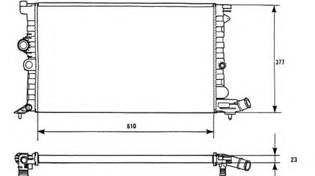 Radiator, racire motor CITROEN XANTIA (X1) (1993 - 1998) NRF 58946 piesa NOUA