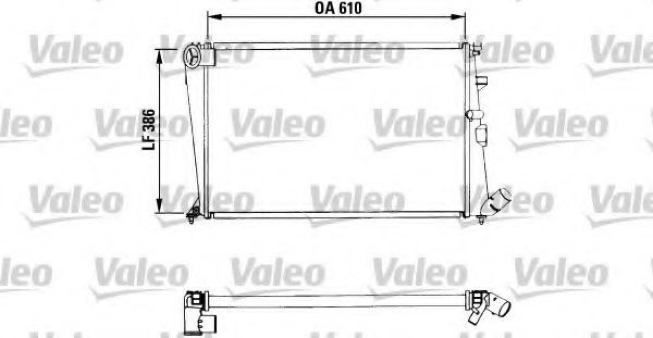 Radiator, racire motor CITROEN XANTIA (X1) (1993 - 1998) VALEO 730961 piesa NOUA