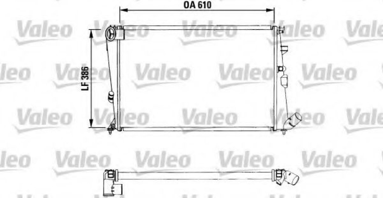 Radiator, racire motor CITROEN XANTIA (X2) (1998 - 2003) VALEO 730959 piesa NOUA