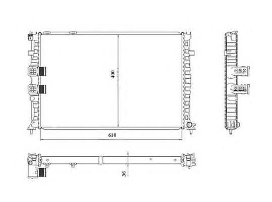 Radiator, racire motor CITROEN XANTIA (X2) (1998 - 2003) NRF 50468 piesa NOUA
