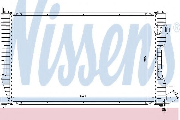 Radiator, racire motor CITROEN XANTIA (X2) (1998 - 2003) NISSENS 61231 piesa NOUA