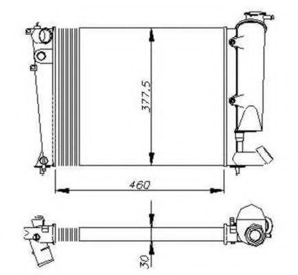 Radiator, racire motor CITROEN XSARA Cupe (N0) (1998 - 2005) NRF 58823 piesa NOUA