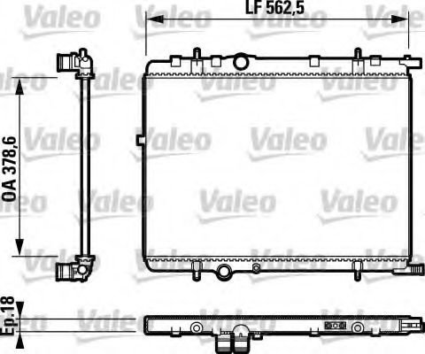 Radiator, racire motor CITROEN XSARA PICASSO (N68) (1999 - 2016) VALEO 732890 piesa NOUA