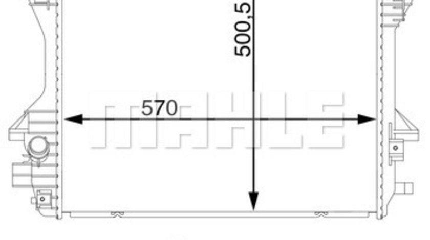 Radiator, racire motor (CR1200000S MAHLE KNECHT) JAGUAR