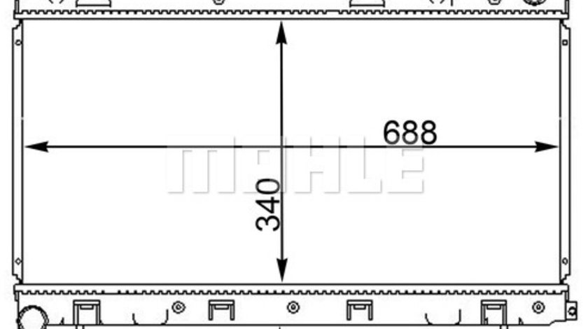 Radiator, racire motor (CR1566000S MAHLE KNECHT) SUBARU