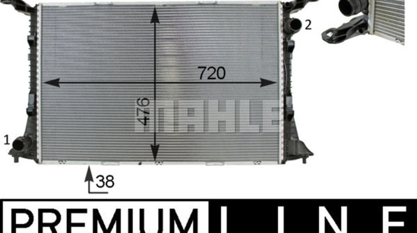 Radiator, racire motor (CR82000P MAHLE KNECHT) AUDI