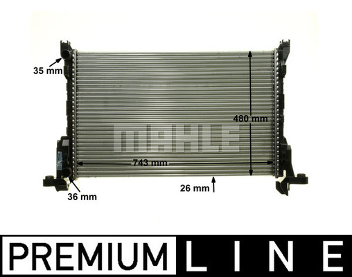 Radiator, racire motor (CR85000P MAHLE KNECHT) OPEL,RENAULT,VAUXHALL