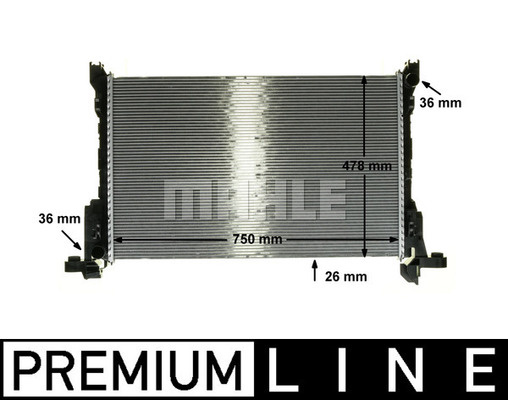 Radiator, racire motor (CR86000P BEH MAH) FIAT,OPEL,RENAULT,VAUXHALL