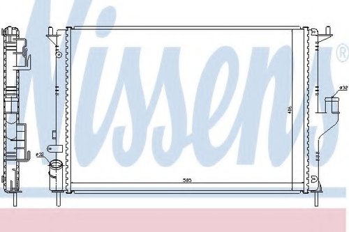 Radiator, racire motor DACIA DUSTER Caroserie (2011 - 2016) NISSENS 637612 piesa NOUA