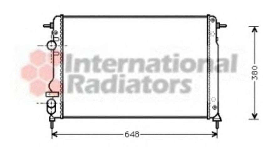 Radiator, racire motor DACIA LOGAN MCV (KS) (2007 - 2016) VAN WEZEL 43002312 piesa NOUA