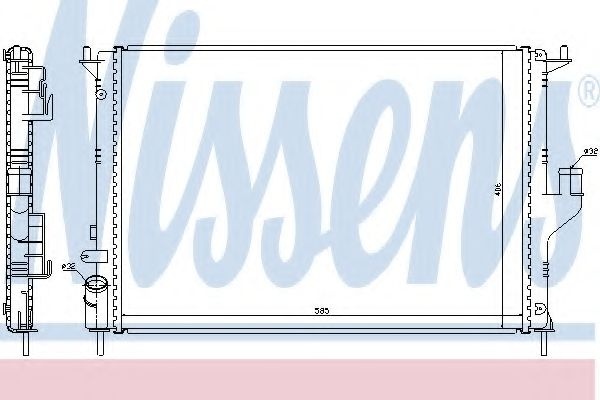 Radiator, racire motor DACIA SANDERO (2008 - 2016) NISSENS 637612 piesa NOUA
