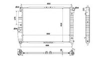 Radiator, racire motor Daewoo KALOS (KLAS) 2002-20...