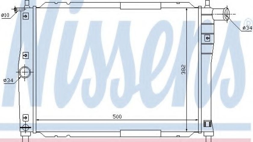 Radiator, racire motor DAEWOO NUBIRA (KLAJ) (1997 - 2016) NISSENS 61644 piesa NOUA