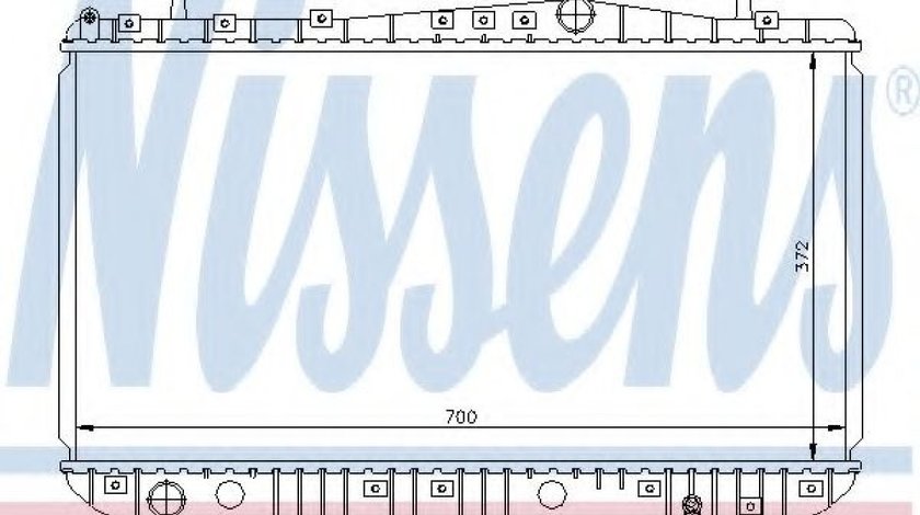 Radiator, racire motor DAEWOO NUBIRA Limuzina (KLAN) (2003 - 2016) NISSENS 61633 piesa NOUA