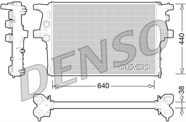 Radiator, Racire Motor Denso Iveco DRM12008