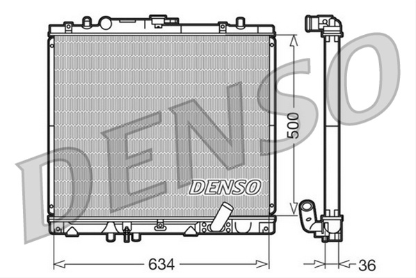 Radiator, Racire Motor Denso Mitsubishi DRM45020