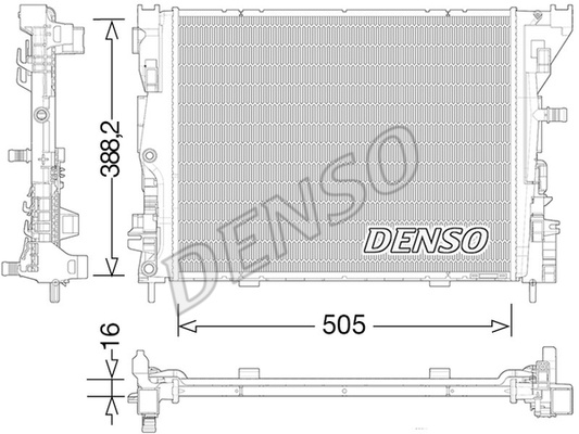 Radiator, racire motor (DRM23035 DENSO) RENAULT
