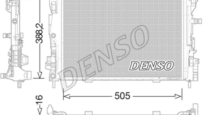 Radiator, racire motor (DRM23035 DENSO) RENAULT