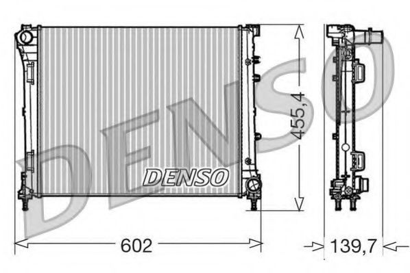 Radiator, racire motor FIAT 500 (312) (2007 - 2016) DENSO DRM09162 piesa NOUA