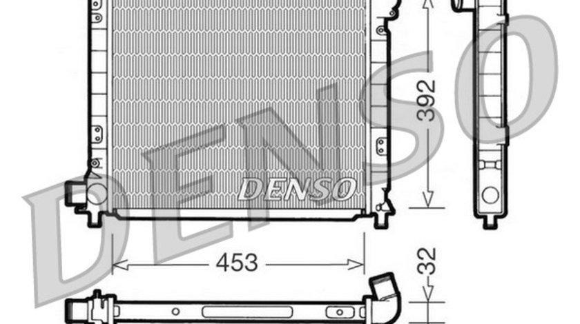 Radiator, racire motor FIAT CROMA (154_) DENSO DRM09051