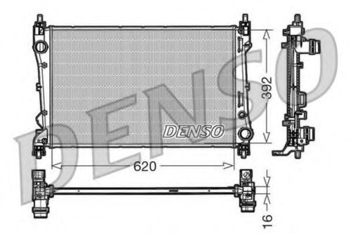 Radiator, racire motor FIAT DOBLO Combi (263) (2010 - 2016) DENSO DRM09113 piesa NOUA