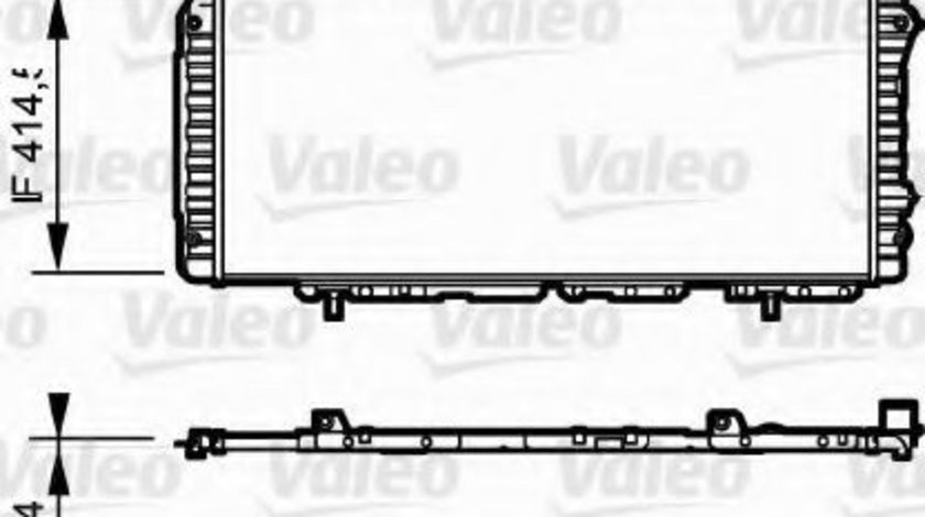 Radiator, racire motor FIAT DUCATO bus (230) (1994 - 2002) VALEO 731611 piesa NOUA