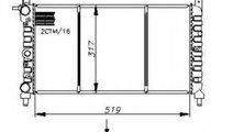 Radiator, racire motor FIAT FIORINO Caroserie (146...